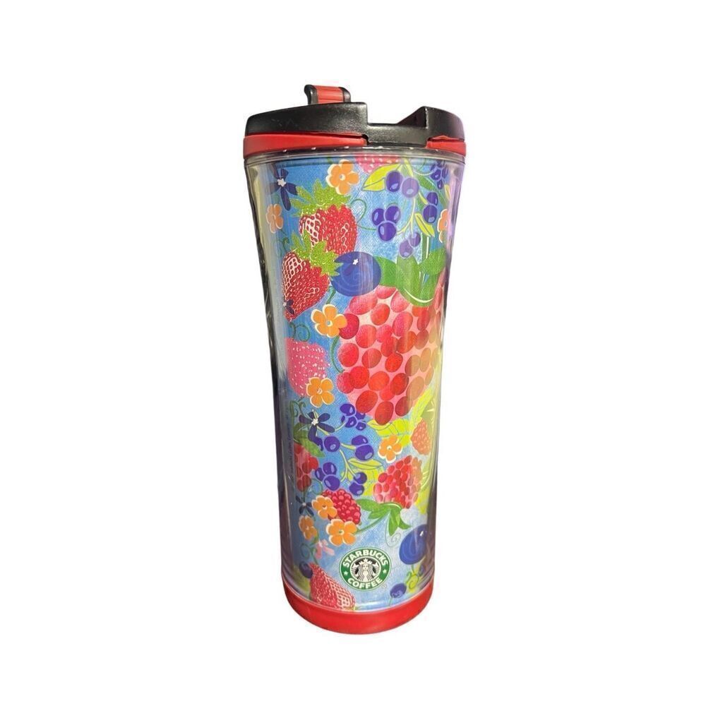 Starbucks 2007 Berry Fresh Acrylic Tumbler with Lid